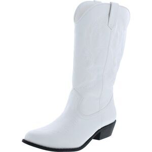 NEW with box - Coconuts by Matisse White Western Knee-High Cowboy Boots
